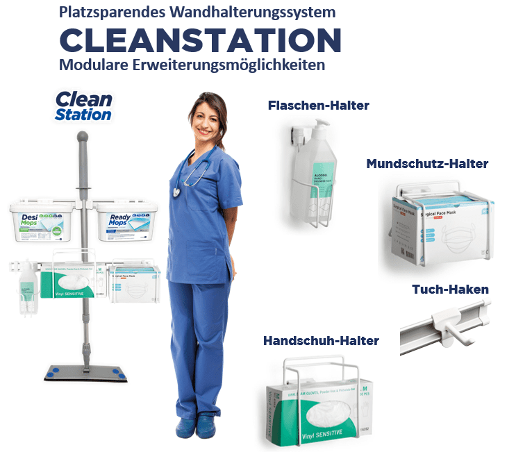 CleanStation modulares Wandhalterungssystem