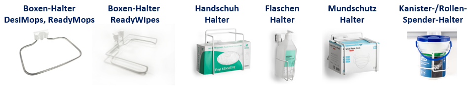 Halterungen für Boxen & Spender