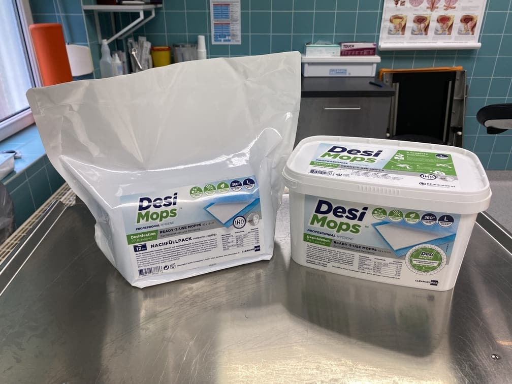 DesiMops refill pack and dispenser box