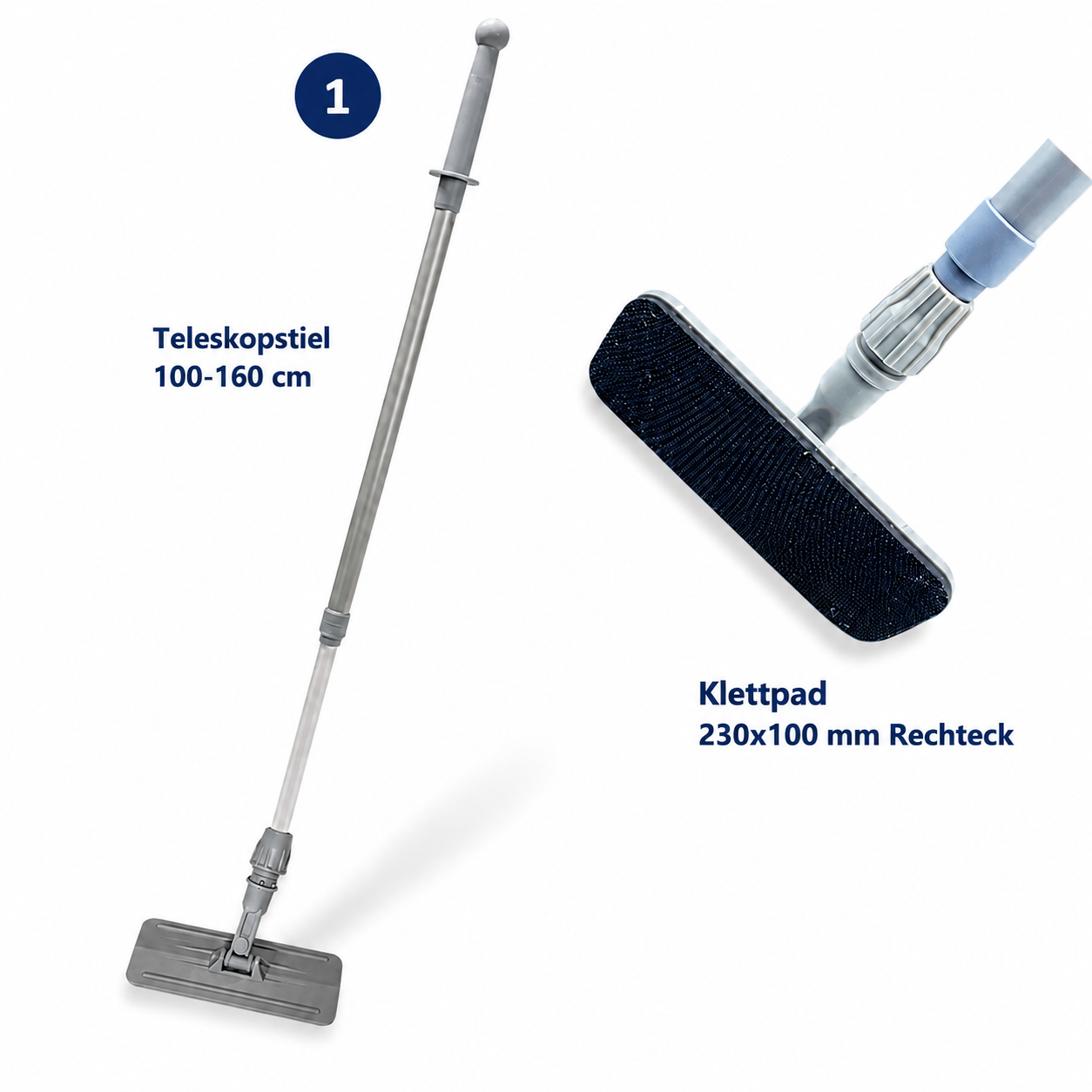 Wischset Kletthalter 25 cm