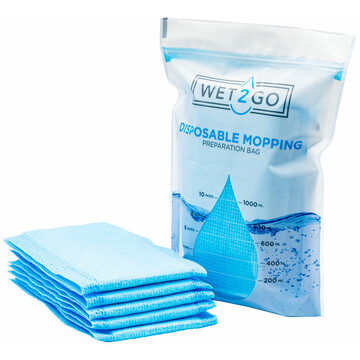 Mop soaking bag, 1 to 10 mops (up to 1000 ml)