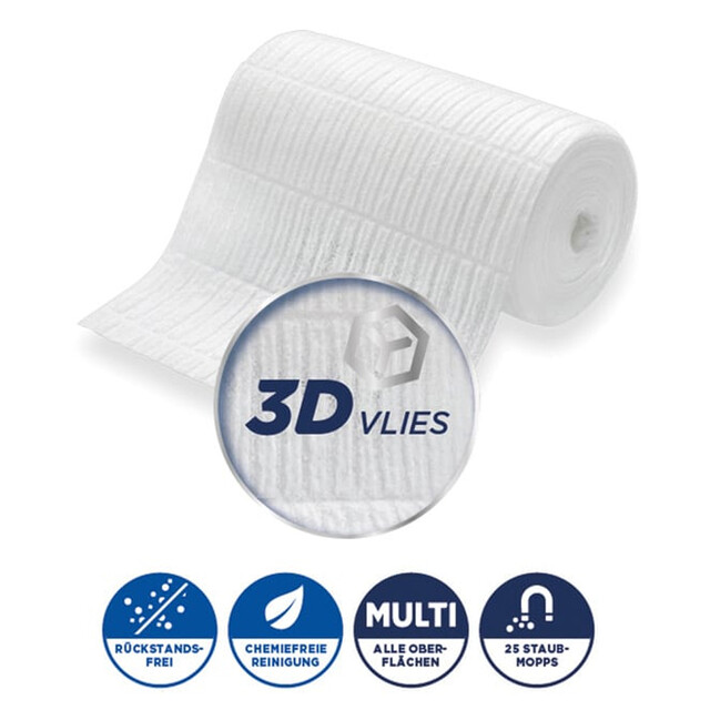 CleaningBox Premium StaubMopps TrockenMopps, 60x20 cm,...