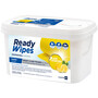 CleaningBox 5-in-1 Compostable ReadyWipes Sanitary & Bathroom 50s Dispenser box yellow, 30x30 cm