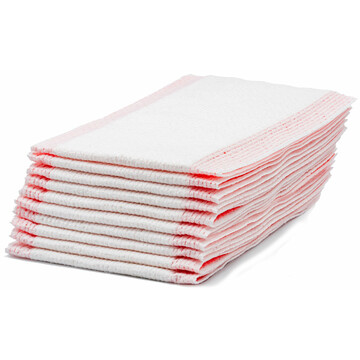 CleaningBox Reinigungs-Mopps ungetrnkt, 42x13 cm rot, 10...