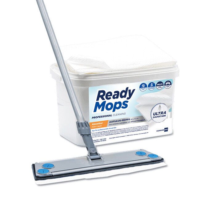 CleaningBox AufsaugMopps, 42x13 cm, weiß, 20er Spenderbox