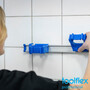 Toolflex aluminium rail 54 cm with 3 holders in blue
