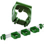 Toolflex aluminium rail 54 cm with 3 holders in green