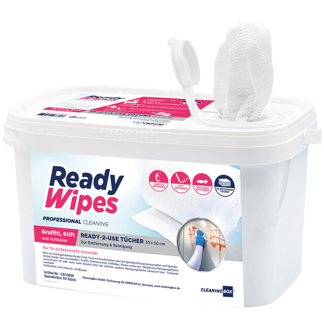 CleaningBox 4-in-1 ReadyWipes Cleaning Wipes Graffiti &...