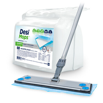 CleaningBox DesiMops L range 35 m², 42x13 cm, blue, 2 x...