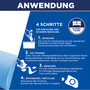 CleaningBox 5-in-1 Kompostierbare ReadyWipes Glas & Fenster 50er Nachfllpack Wei, 30x30 cm
