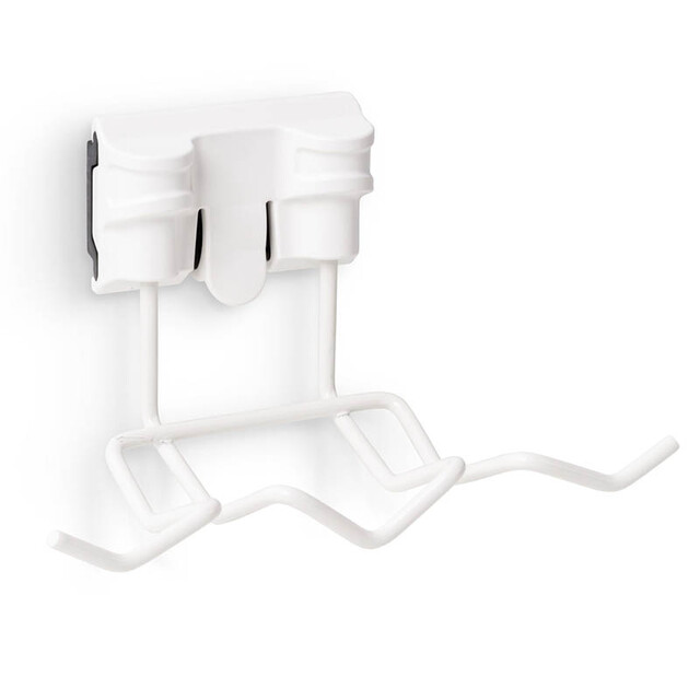 Kehrset-Halter fr Kehrschaufel und Besen, wei