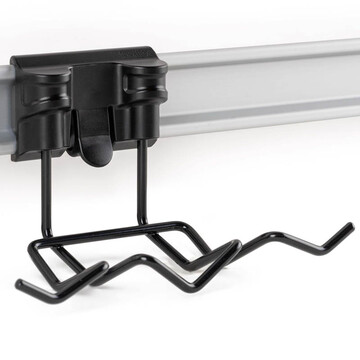 Kehrset/Kehrgarnitur Halter, schwarz