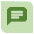 Icon Box grün Sprechblase