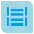 Icon Blau Liste
